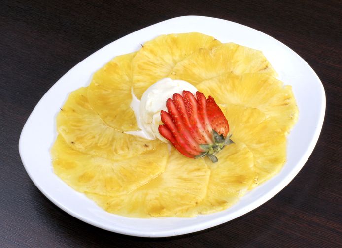 Carpaccio d'ananas parfumé