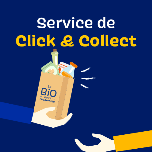 Click&Collect disponible dans votre Biocoop Le Chat Biotté de COMBOURG et TINTENIAC !